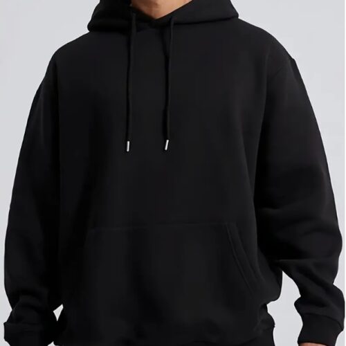 Men’s Solid Color Hooded Jumper